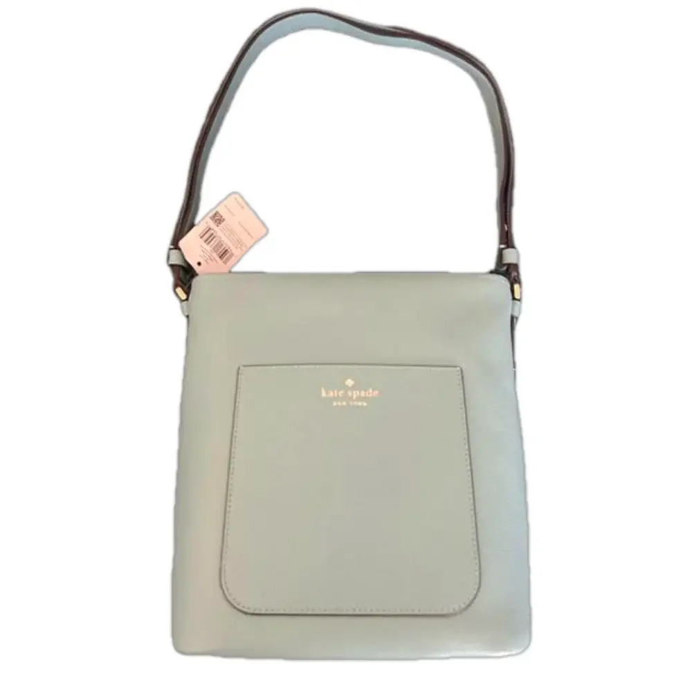 NWT Kate Spade Pebble Blue Elsie Bucket Bag